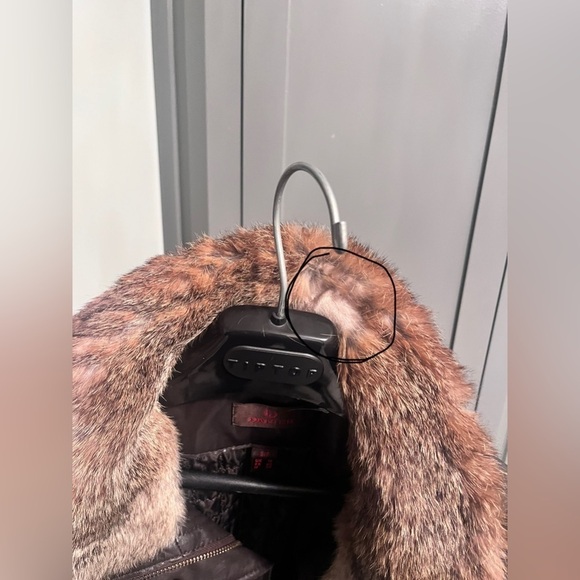 Danier Leather and Rabbit Fur Coat - Picture 7 of 9